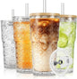 SoulTimes 20oz Begonia Flower Glass Tumbler by SoulTimes