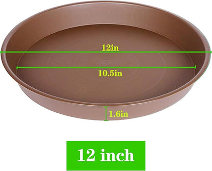 6 Pack of 12 inch Plant Saucer, Heavy Duty Plastic Plant Saucer 12 inch Round - Image 2