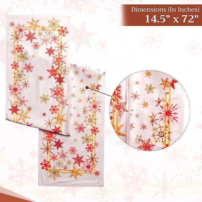 Maison d' Hermine Table Runner 100% Cotton 14.50" x 72" | Table Runners 72 - Image 6