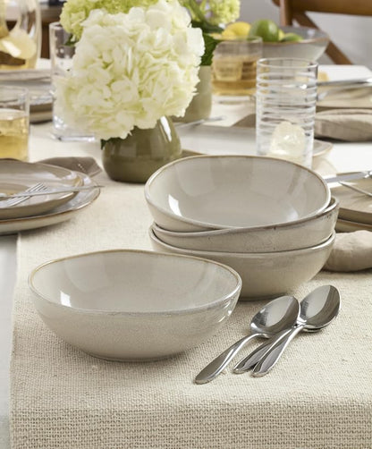 Oneida Organic Shades Oatmeal Stoneware 18-Piece Dinnerware Set - Image 9