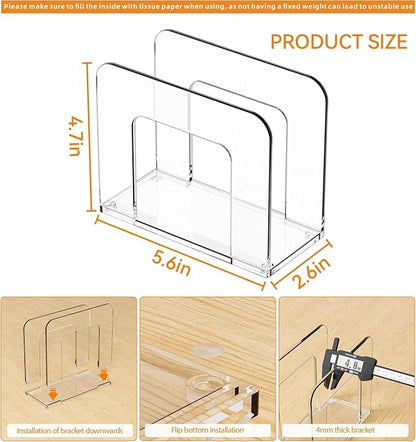2 Pack Square Clear Napkin Holder - Image 3