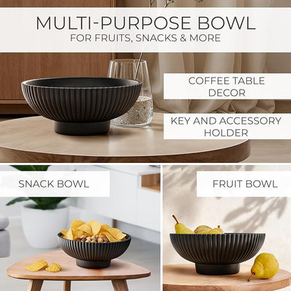 Decorative Concrete Fruit Bowl For Kitchen Counter Or Table Decor – Premium - Image 4