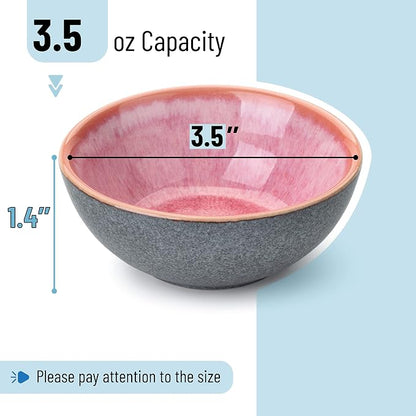 Brew To A Tea BTaT- Ceramic Dipping Bowls, 3.5 oz, 3.5 Inches, Soy Sauce Dish - Image 3