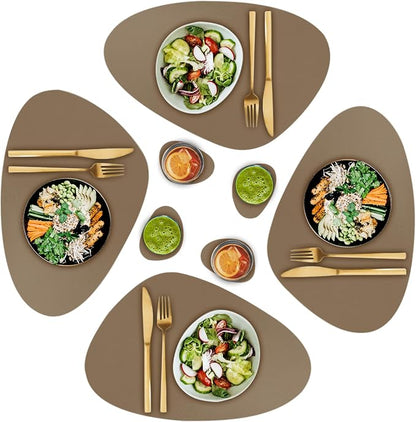 Faux Leather Placemats and Coasters by CaSail