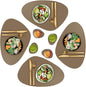 Faux Leather Placemats and Coasters by CaSail