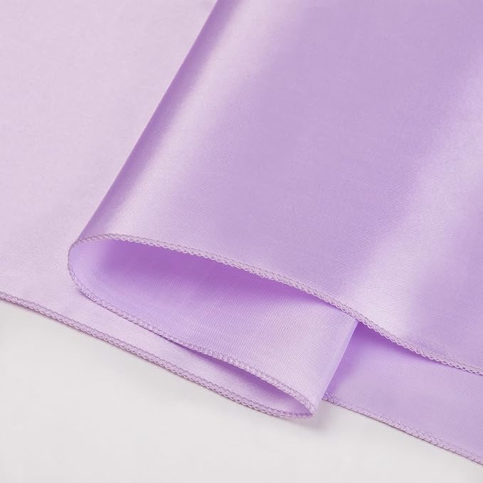 Lavender Satin Table Runners 10 Pack 12x108 inch Silk Smooth Fabric | Bright - Image 6