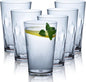 JGIRL Unbreakable Plastic Drinking Glasses, 16 Ounces | 16 oz plastic Tumbler by JGIRL