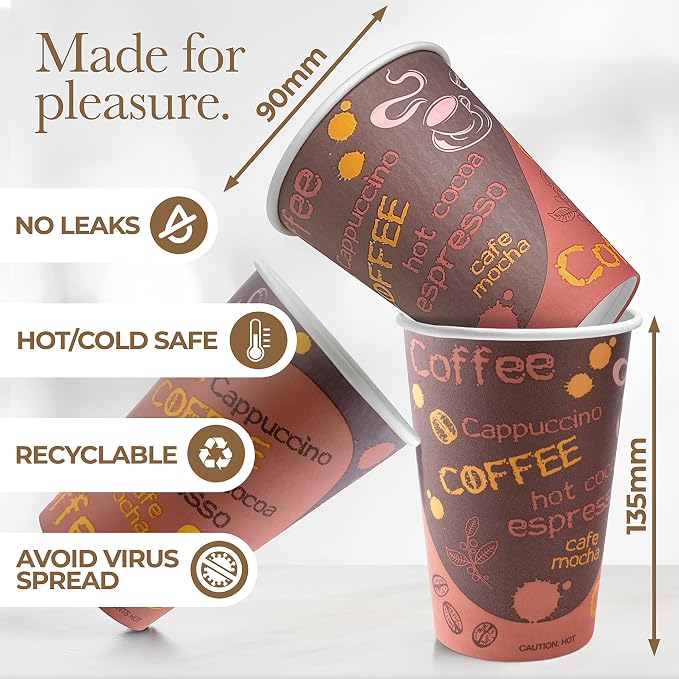 Shop Square Disposable Coffee Cups - Image 3