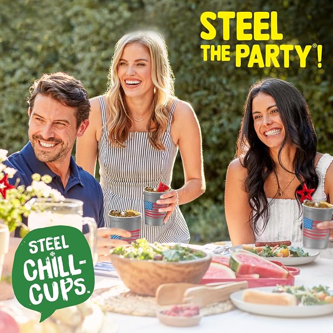 Steel Chill Cups 16 oz. Reusable Party Cups America the Beautiful, 100% - Image 7