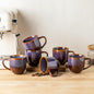 theterra Ceramic Coffee Mugs Set of 6, 12 oz Coffee Cups by TheTerra