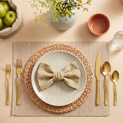 20 Piece Gold Silverware Set, Stainless Steel Silverware Set - Image 4