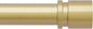 Curtain Rods for Windows 16 to 200 Inches Adjustable Length 1 Inch Diameter Window Curtain Rod with Aluminium Finials, Flash Gold