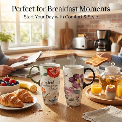 Topadorn 2 Pack Ceramic Travel Mugs - Image 3