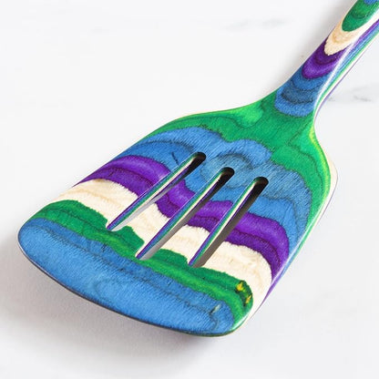 Totally Bamboo Baltique Mumbai Collection 12-1/2" Wooden Slotted Spatula - Image 3
