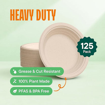 100% Compostable Deep Dish Plates - Image 2