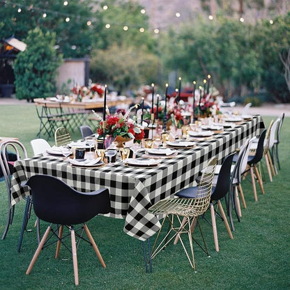 Buffalo Plaid Tablecloth 2 Pack, 60 x 102 inch, Stain and Wrinkle Resistant - Image 2