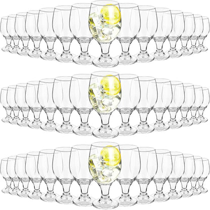 Patelai Set of 48 Water Goblet, 13.5 oz Clear Drinking Glasses Bulk Dishwasher by Patelai
