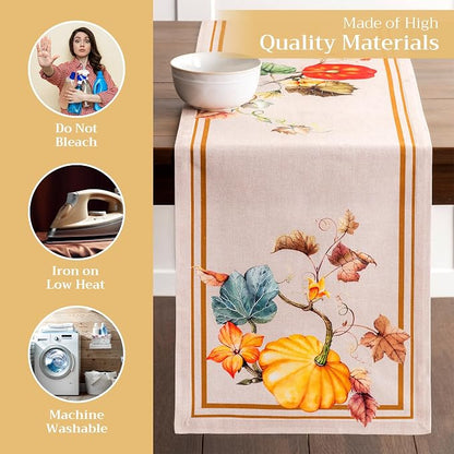 Maison d' Hermine Table Runner 100% Cotton 14.50" x 108" | Table Runners 108 - Image 3