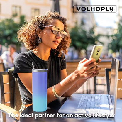 Volhoply 4 Pack Skinny Tumblers - Image 7