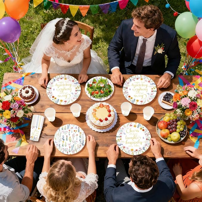 250Pcs Wildflower Bridal Shower Supplies - Image 7