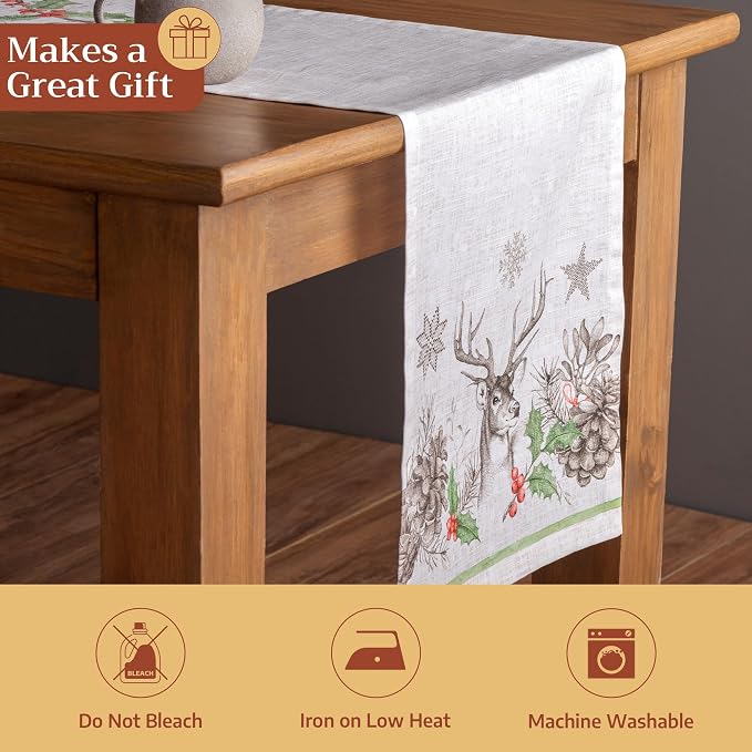 Maison d' Hermine Table Runner 100% Cotton 14.50" x 72" | Table Runners 72 - Image 5
