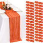 30 Pack Cheesecloth Table Runner 10FT Orange Table Runner Boho Gauze Cheese by Showgeous