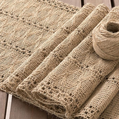 Boho Table Runner Summer Farmhouse Rustic Dining Dresser Scarf Home Decor | - Image 3