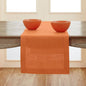 Solino Home 100% Linen Table Runner Pumpkin, Classic Hemstitch 14 x 108 in | by SolinoHome