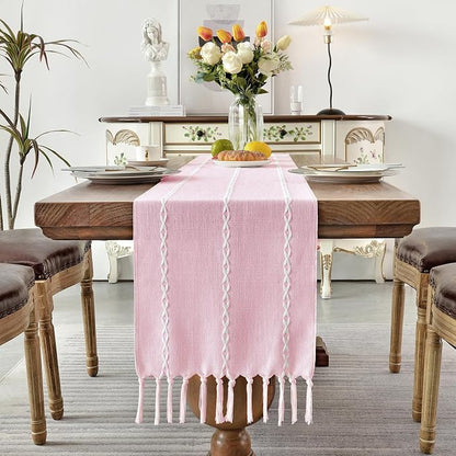 Wracra Rustic Linen Table Runner - Image 6