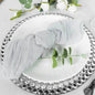 Efavormart 5 Pack 24"x19" Silver Gray Matte Gauze Cheesecloth Napkins, Soft by efavormart
