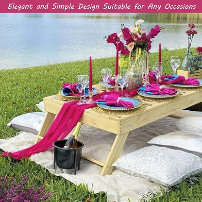 Fivenl Boho Gauze Table Runner - Image 7