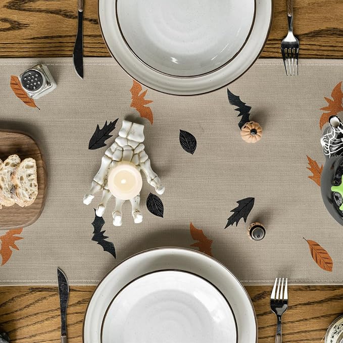 Artoid Mode 210 GSM Halloween Table Runner 13x120 Inch Home Party Decor | - Image 3
