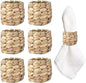APTWOW Farmhouse Napkin Rings, Hand-Woven Napkin Rings by APTWOW