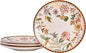Bico Blooming Moment Dinner Plates Set of 4, 11 Inch Large Ceramic Plates for Pasta, Steak, Stylish Serving Dishes, Microwave and Dishwasher Safe, Gift for Housewarming and Thanksgiving