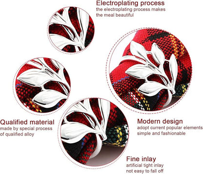 WILLBOND Leaf Napkin Rings Holders Fall Party Napkin Rings - Image 3