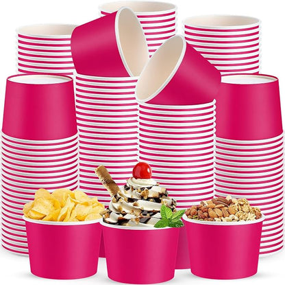 Jingmore Paper Ice Cream Cups 9oz Colored Disposable Dessert Bowls by Jingmore