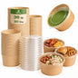 TOPtoper 36Oz 50Pcs Large Paper Bowls by TOPtoper