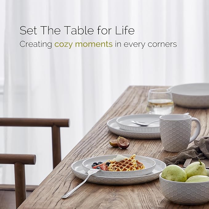 Stoneware Dinnerware Sets Service - Image 2