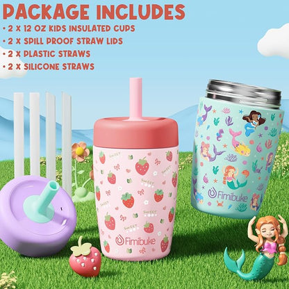 Fimibuke Toddler Cups Spill Proof, 12 OZ Sippy Cup - Image 8
