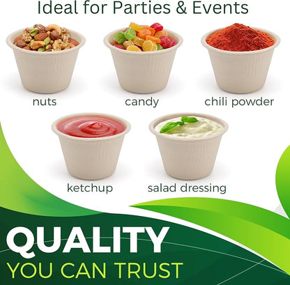 4oz Disposable Paper Cups, Sturdy Small/Mini Paper Cups/bowls, Tasting and - Image 4