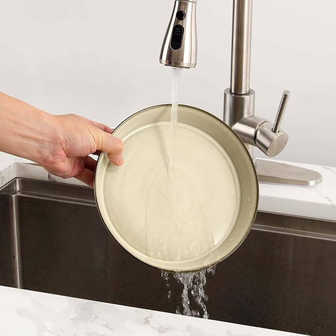 LIANYU 34oz Pasta Bowls Set of 4, 8.7’’ Wide Ceramic Bowl Plates | Shallow - Image 9