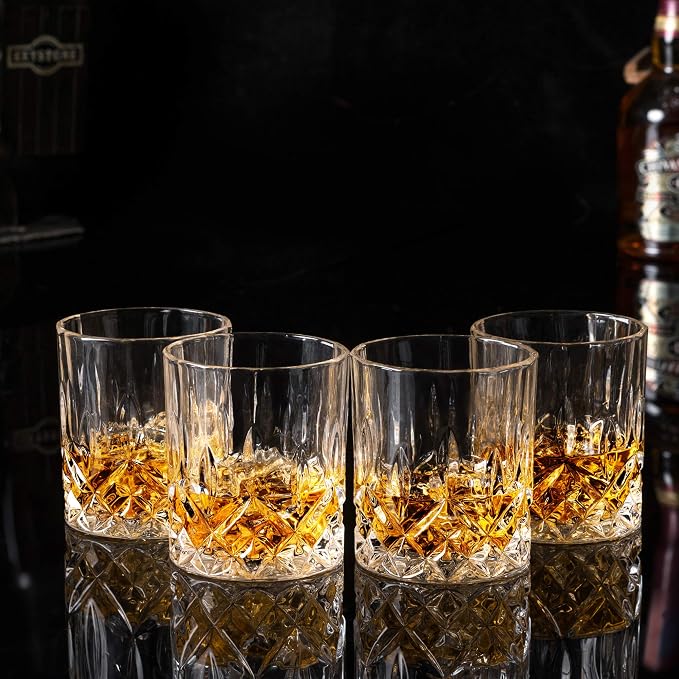 KANARS Old Fashioned Whiskey Glasses - 10 Oz Rocks Barware - Image 4