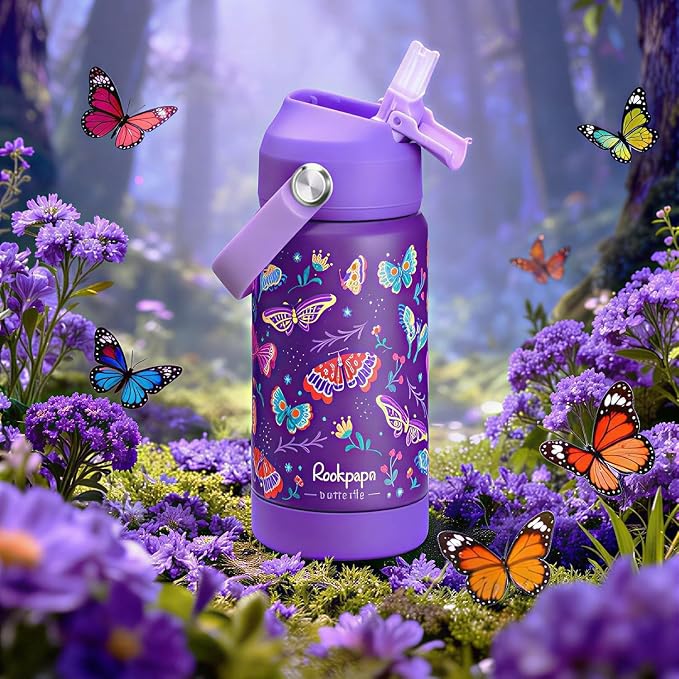 rockpapa 2 Pack Kids Insulated Water Bottle - Image 6