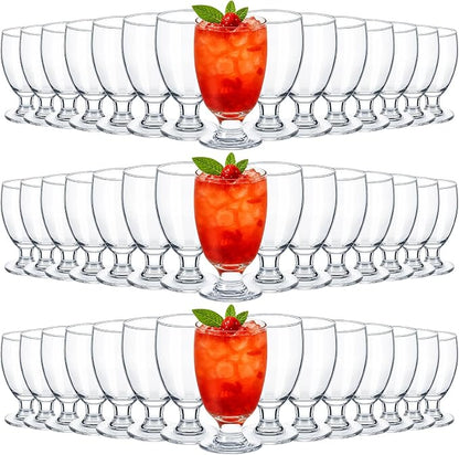 Patelai Set of 48 Water Goblet, 10.5 oz Clear Drinking Glasses Bulk Dishwasher by Patelai