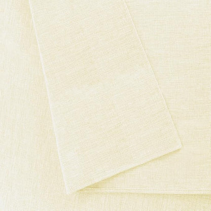 Hiasan Faux Linen Rectangle Tablecloth - Wrinkle and Stain Resistant Washable Table Cloth for Kitchen Dining Room Holiday Table Cover for Dinner, Champagne, 54 x 120 Inch