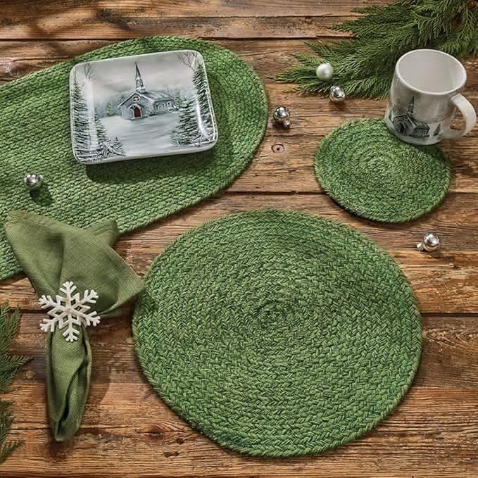 Park Designs Basil Spice Bin Table Runner 15" x 36", Braided | Cotton | Thickly - Image 4