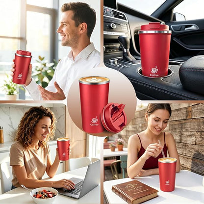17oz Travel Coffee Mug, Leakproof Vacuum Coffee Cup Insulated Tumbler | 304 - Image 7