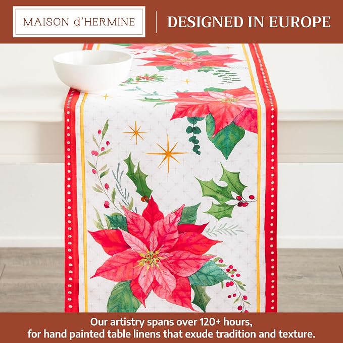 Maison d' Hermine Table Runner 100% Cotton 14.50" x 108" | Table Runners 108 - Image 2