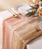 Vitalizart Cheesecloth Table Runner Pink Nude White 10ft Gauze Boho Rustic | by Vitalizart