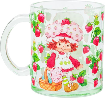 Silver Buffalo Strawberry Shortcake Retro, Vintage Glass Coffee Mug, 17.5oz | - Image 3